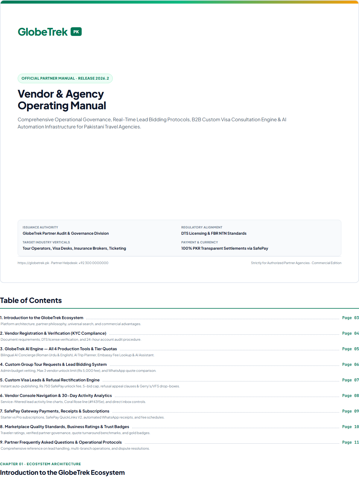 SafePay Digital Settlements & Plan Invoices